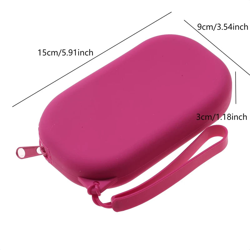 Sac cosmétique en silicone, rangement multifonction de grande capacité