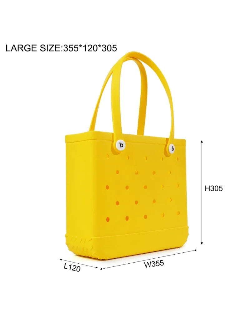 Sac de plage d'été EVA grande pochette d'épaule de shopping imperméable Boggs