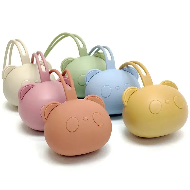 Sac de rangement de tétine en Silicone en forme d'ours, accessoire sûr sans BPA pour nouveau-nés et enfants, porte-sucette