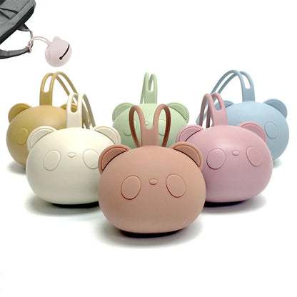 Sac de rangement de tétine en Silicone en forme d'ours, accessoire sûr sans BPA pour nouveau-nés et enfants, porte-sucette