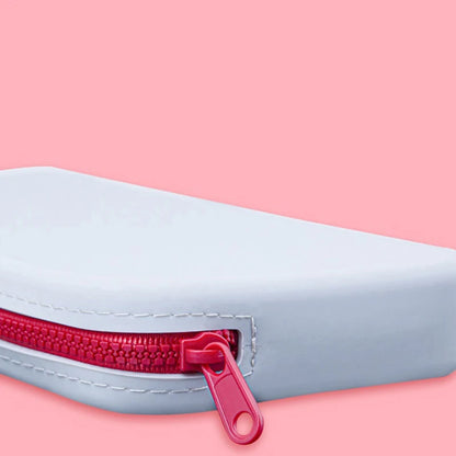 Sac de rangement carré en Silicone pour cosmétiques, porte-brosse de maquillage de voyage de grande capacité