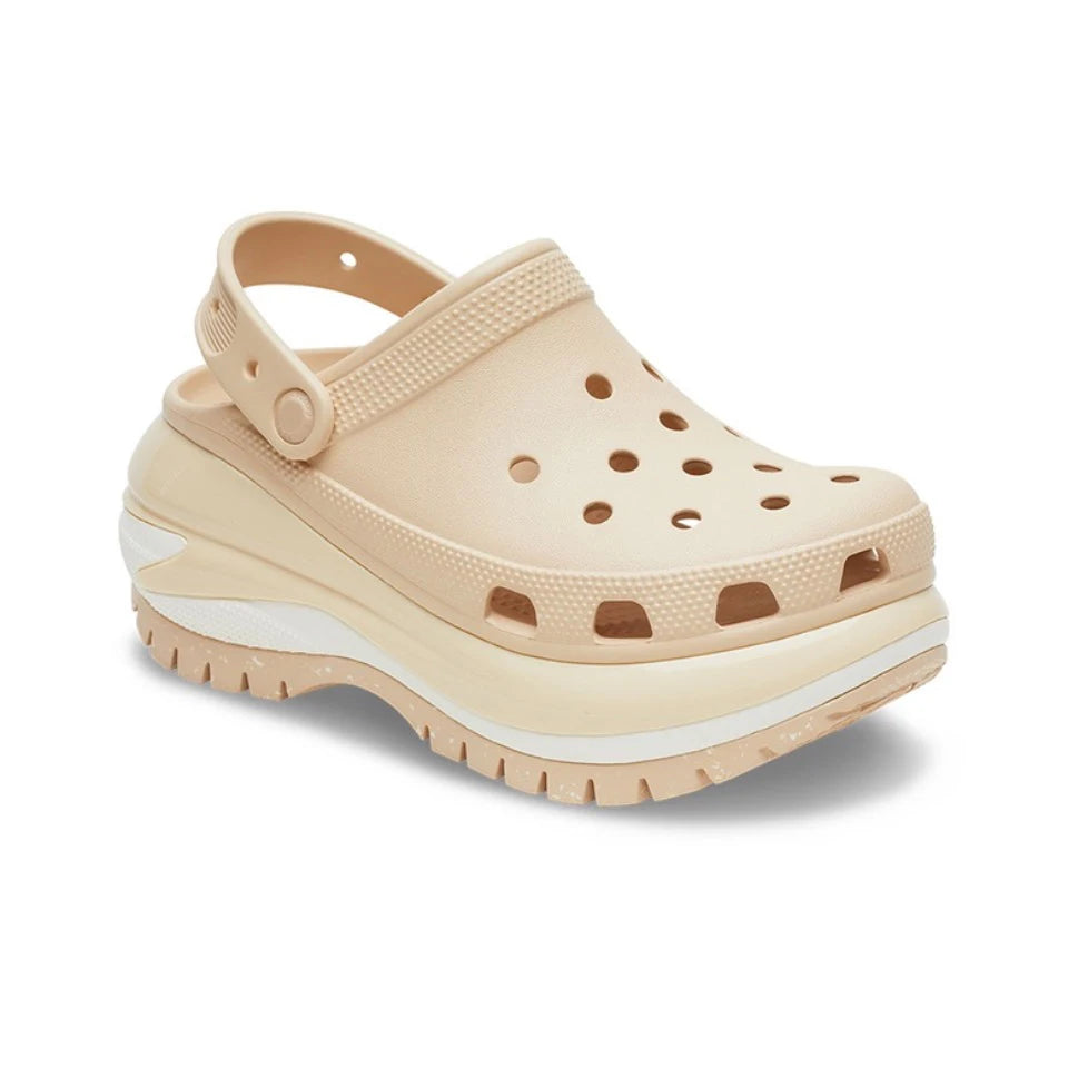 Crocs Classic Clog Mega Crush Sandales décontractées courtes longueur design accrocheur pour la plage en plein air