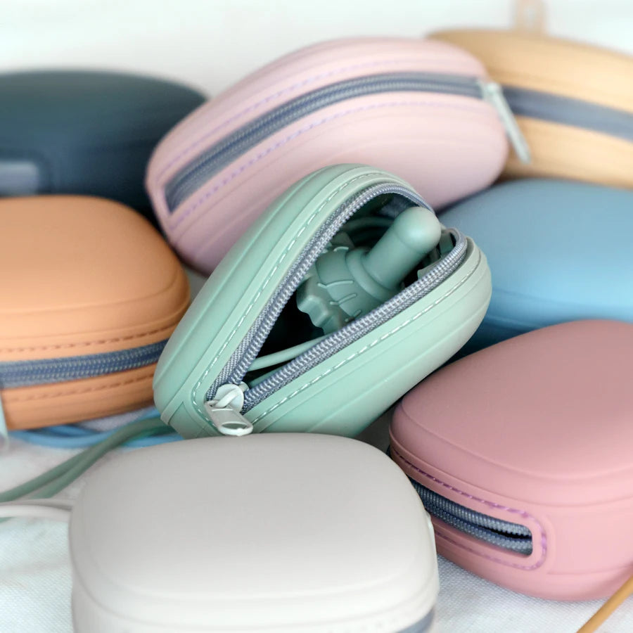 Porte-sucette Portable pour bébé, boîte à fermeture éclair, étui à tétons de qualité alimentaire pour accessoires d'allaitement