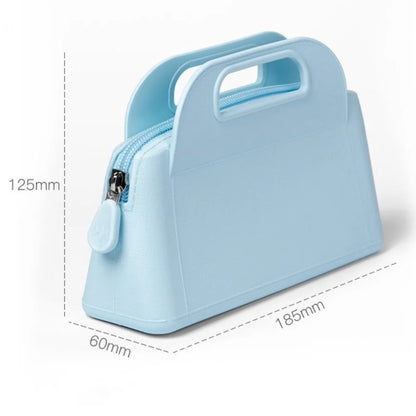 Sac à main en silicone Sac cosmétique pour femme Zippe en silicone