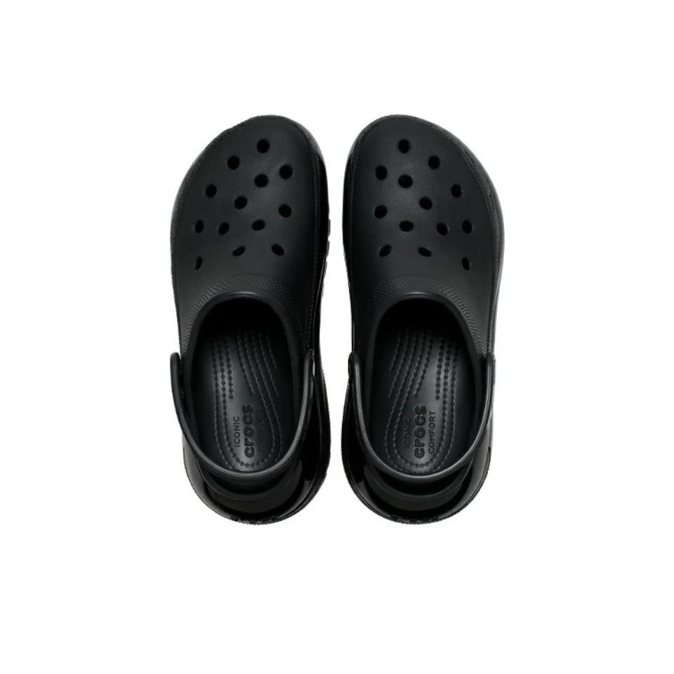 Sandales décontractées Crocs Classic Clog Mega Crush, longueur courte, design accrocheur