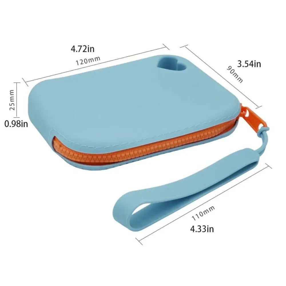 Mini trousse de maquillage en Silicone pour rouge à lèvres, porte-monnaie, sac à main étanche de grande capacité