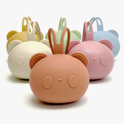 Sac de rangement de tétine en Silicone en forme d'ours, accessoire sûr sans BPA pour nouveau-nés et enfants, porte-sucette