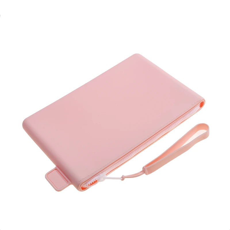 Silicone Storage Bag Portable File Travel Portable Waterproof Cell Phone Earphone Makeup Brush Lipstick Organizer Clutch Bag