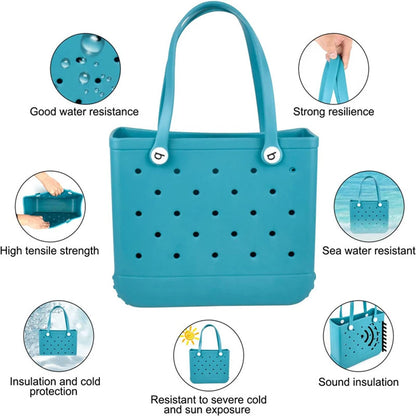 Bogg Bag Eva Handbag Waterproof Beach Fashion Rubber Handbag