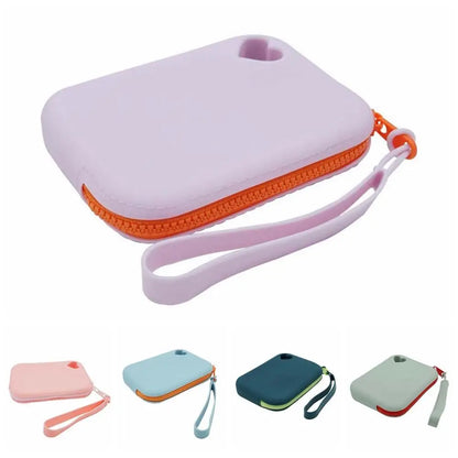 Mini trousse de maquillage en Silicone pour rouge à lèvres, porte-monnaie, sac à main étanche de grande capacité